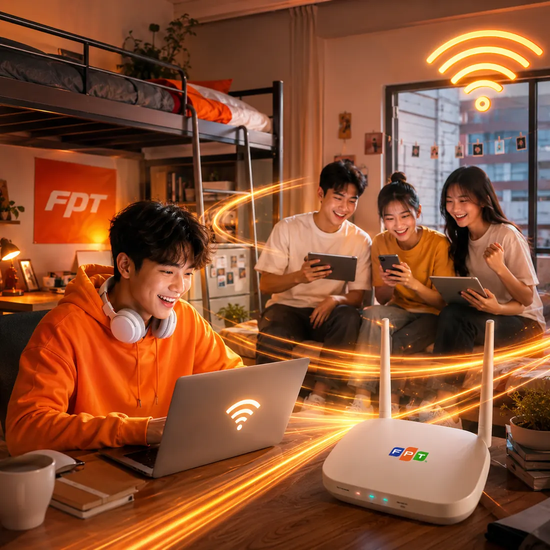 Lắp internet WiFi FPT cho tân sinh viên thuê trọ tại TP.HCM